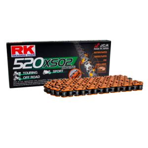 Cadena RK XSO2 color naranja división 520